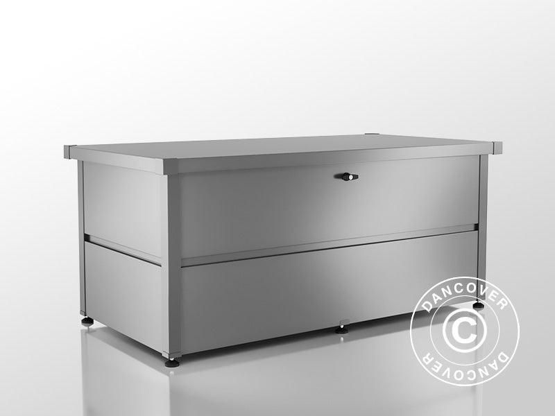 Metal Garden Box M 692L 0,85x1,65x0,69m Silver