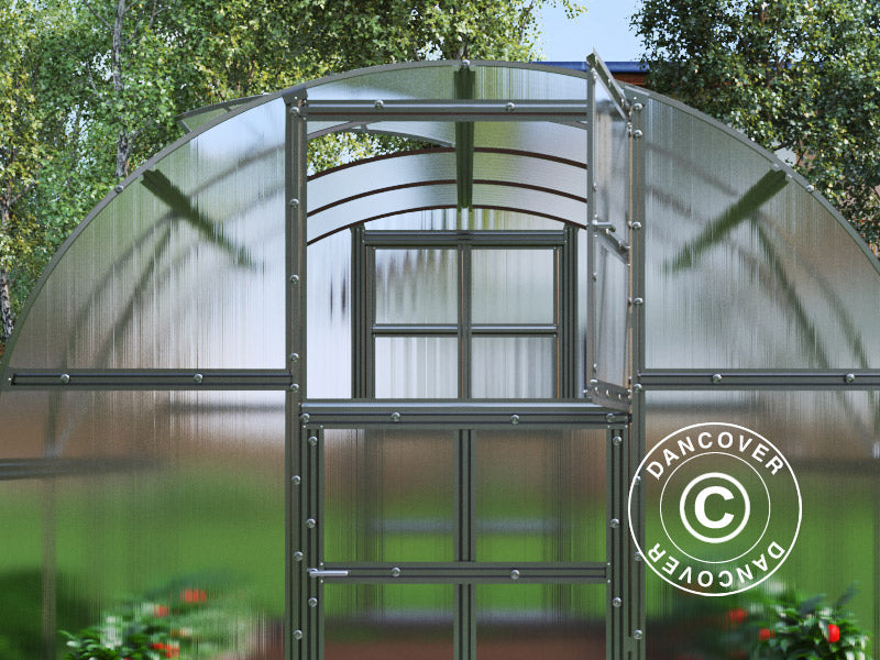 Szklarnia z poliwęglanu TITAN Arch 320, 12m², 3x4m, srebrna