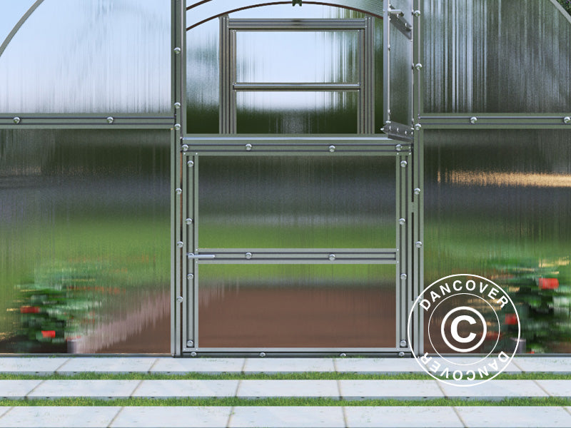 Szklarnia z poliwęglanu TITAN Arch 280, 12m², 3x4m, srebrna