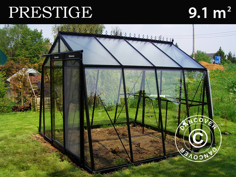 Greenhouse VESTA 3,06x2,98x2,37m Black