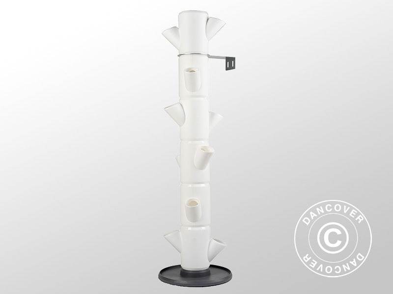 Wieża do sadzenia roślin, SISSI STRAWBERRY, pionowa, Biała