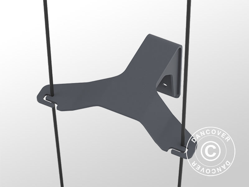 Donica ,CURT CUCUMBER, z tyczką i zbiornikiem na wodę, Jasnoszara