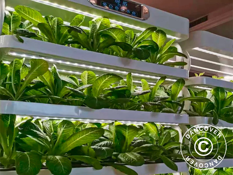 Szafa do uprawy hydroponicznej z diodą LED, 0,77x0,4x1,7m, Biała