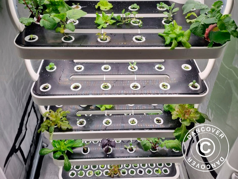 Szafa do uprawy hydroponicznej z diodą LED, 0,77x0,4x1,7m, Biała