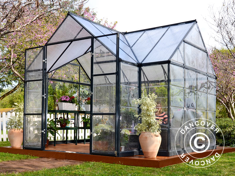 Oranżeria z poliwęglanu VICTORY, 10,41m&sup2;, Palram/Canopia, 3,66x3,05x2,69m, Szara