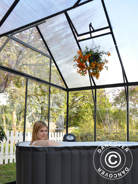 Oranżeria z poliwęglanu VICTORY, 10,41m&sup2;, Palram/Canopia, 3,66x3,05x2,69m, Szara