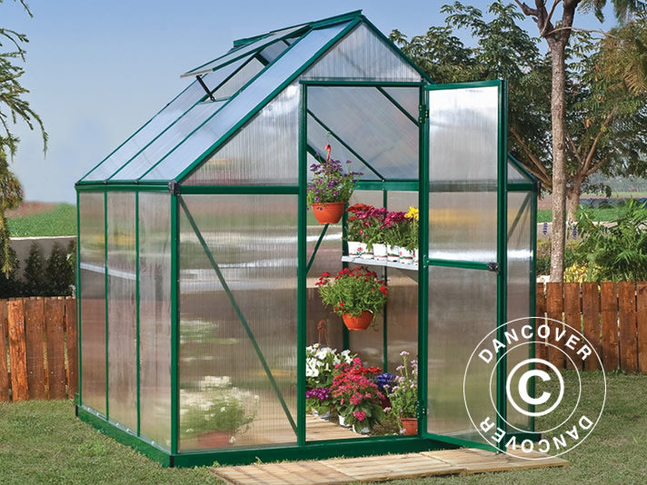 Szklarnia z poliwęglanu 3,4m², Palram/Canopia, 1,85x1,86x2,08m, zielona