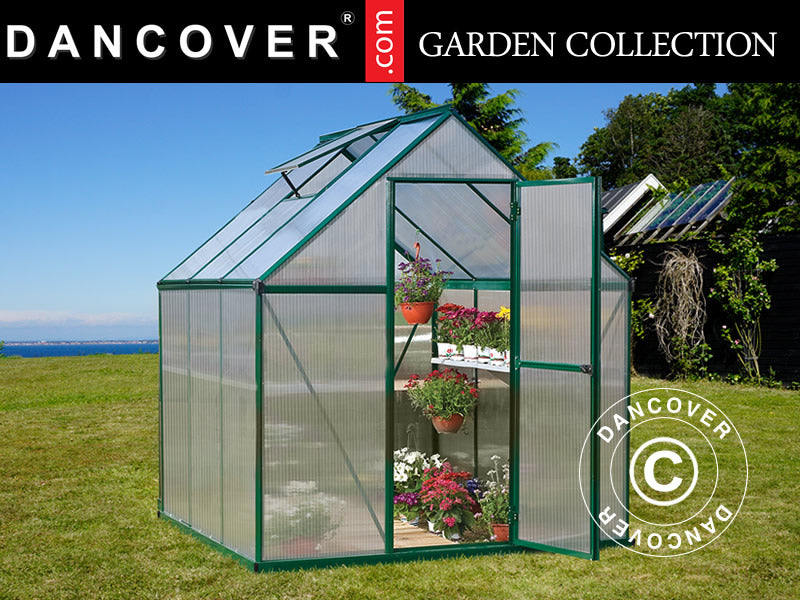 Szklarnia z poliwęglanu 3,4m², Palram/Canopia, 1,85x1,86x2,08m, zielona