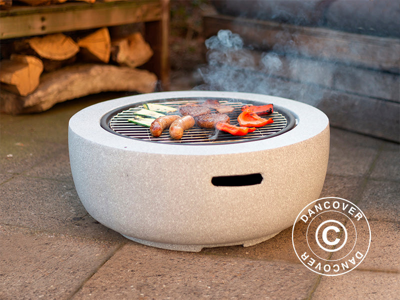 Misa paleniskowa, Ø60x35cm, Szara/Czarna