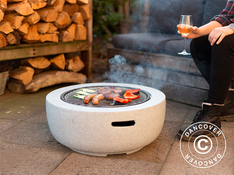 Misa paleniskowa, Ø60x35cm, Szara/Czarna