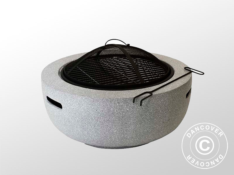 Misa paleniskowa, Ø60x35cm, Szara/Czarna