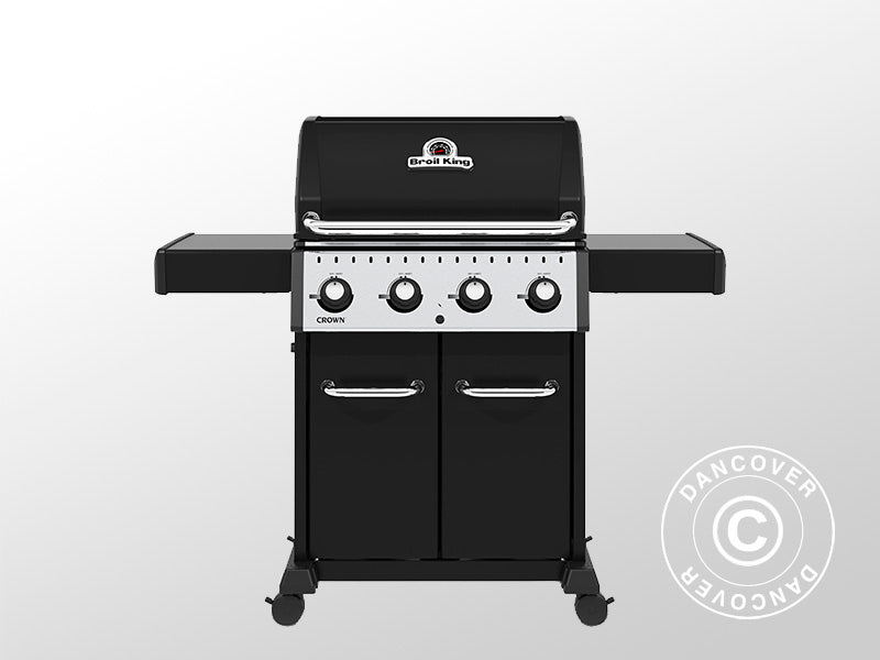 Gas BBQ Grill Crown 420 61x145x116cm Black (SE+IS)