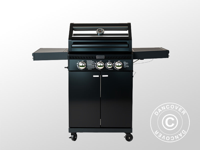 Gas BBQ Grill 53x123x112cm Black (DK)