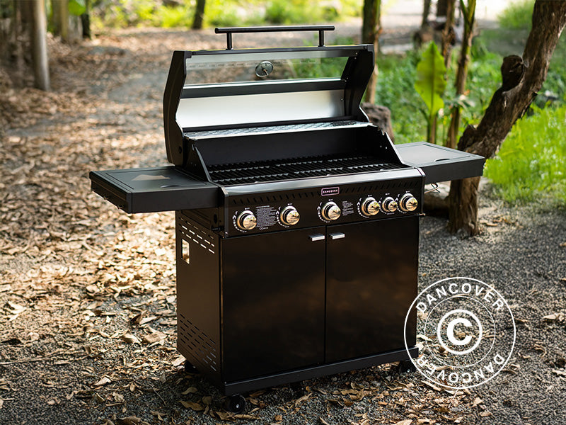 Gas BBQ Grill 53x146x112cm Black (DK)