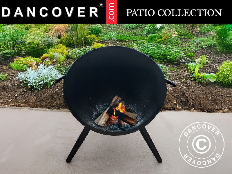 Misa paleniskowa P&oacute;łkula, &Oslash;60x65cm, Czarny