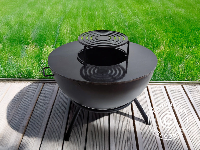 Misa paleniskowa P&oacute;łkula, &Oslash;60x40/65cm, Czarny