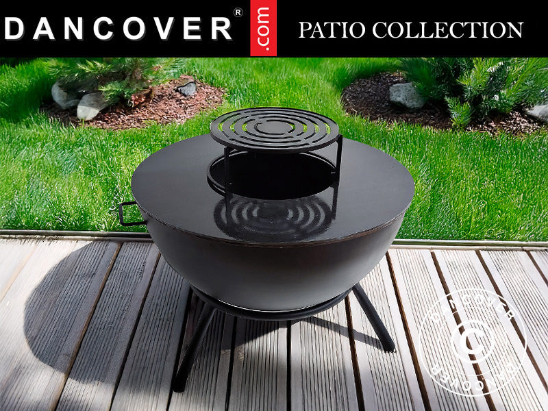 Misa paleniskowa P&oacute;łkula, &Oslash;60x40/65cm, Czarny