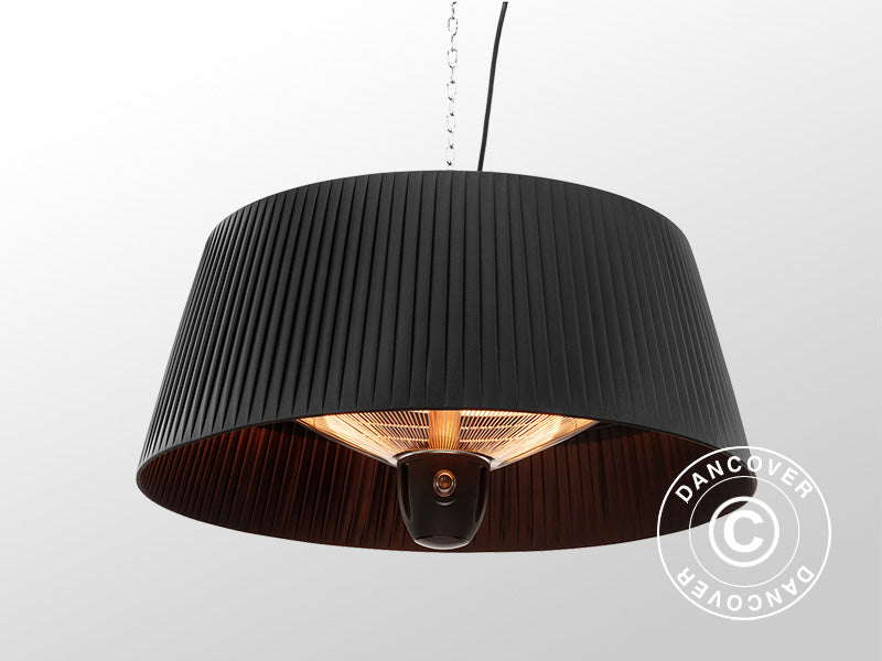 Hanging halogen patio heater IKEMA, 1500W, Black