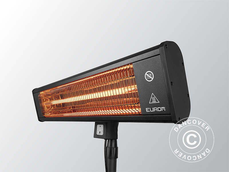 Grzejnik tarasowy TH 1800S, ze stojakiem i pilotem