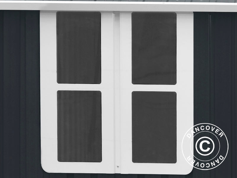 Szopa ogrodowa, 3,02x1,72x2,29m, 5,19m&sup2;, Antracyt/Biały