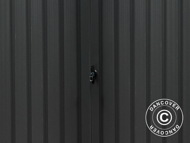 Szopa ogrodowa ze świetlikiem, 2,04x2,45x2,26m,&nbsp;5,0m²,&nbsp;Antracyt