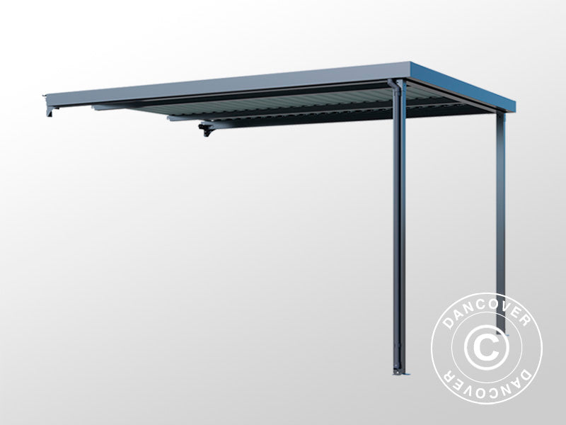 Rozszerzenie do szopy ogrodowej ze świetlikiem, 2,86x2,45x2,26m,&nbsp;7m²,&nbsp;Antracyt