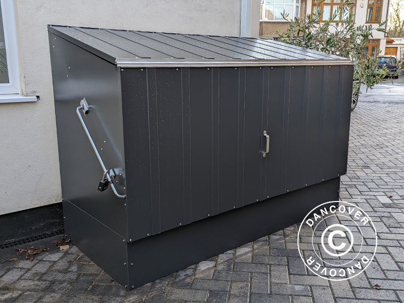 Schowek na rowery, Bicycle Storage Box, Trimetals , 1,96x0,89x1,33m,&nbsp;1,74m²,&nbsp;Antracyt