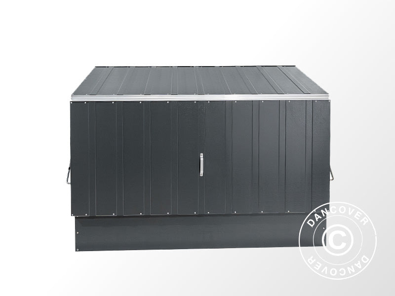 Schowek na rowery, Bicycle Storage Box, Trimetals , 1,96x0,89x1,33m,&nbsp;1,74m²,&nbsp;Antracyt
