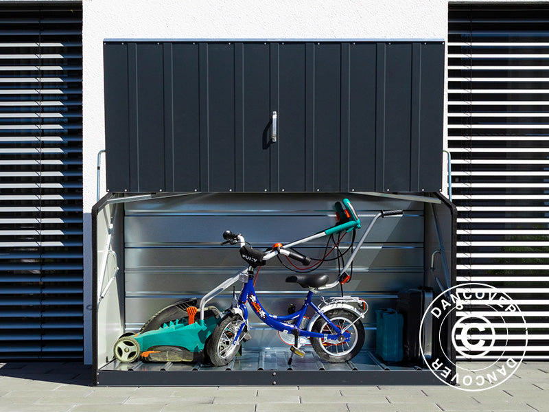 Skrzynia ogrodowa, Storeguard, Trimetals, 1,96x0,89x1,13m,&nbsp;1,74m²,&nbsp;Antracyt