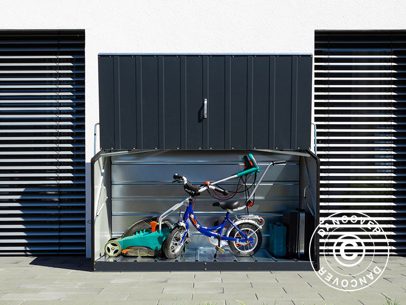 Skrzynia ogrodowa, Storeguard, Trimetals, 1,96x0,89x1,13m,&nbsp;1,74m²,&nbsp;Antracyt