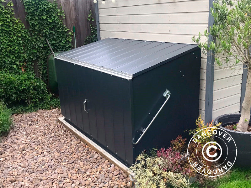 Skrzynia ogrodowa, Storeguard, Trimetals, 1,96x0,89x1,13m,&nbsp;1,74m²,&nbsp;Antracyt