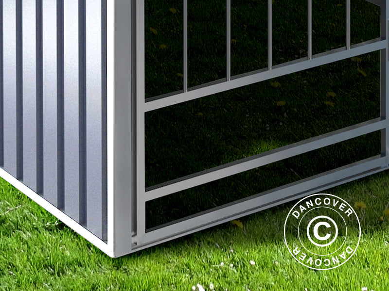 Wybieg dla psów 3,22x2,76x1,85m ProShed®, Antracyt