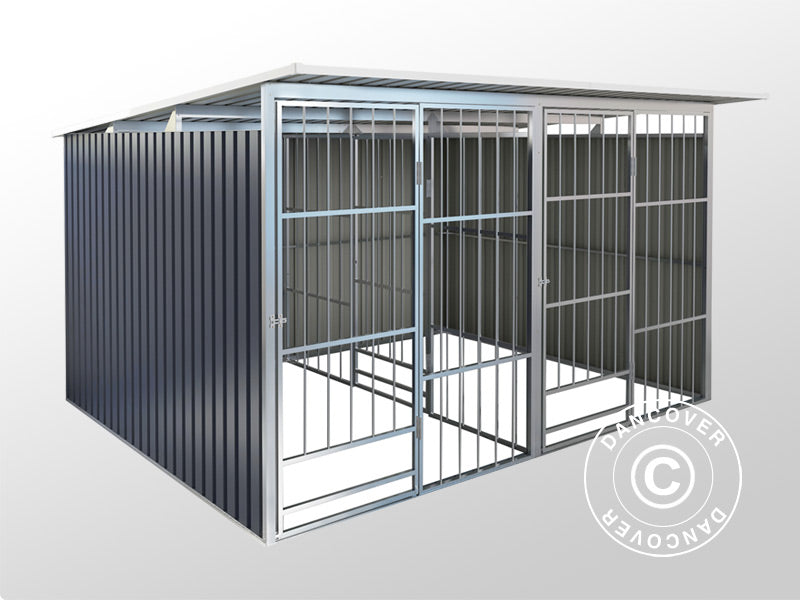 Wybieg dla psów 3,22x2,76x1,85m ProShed®, Antracyt