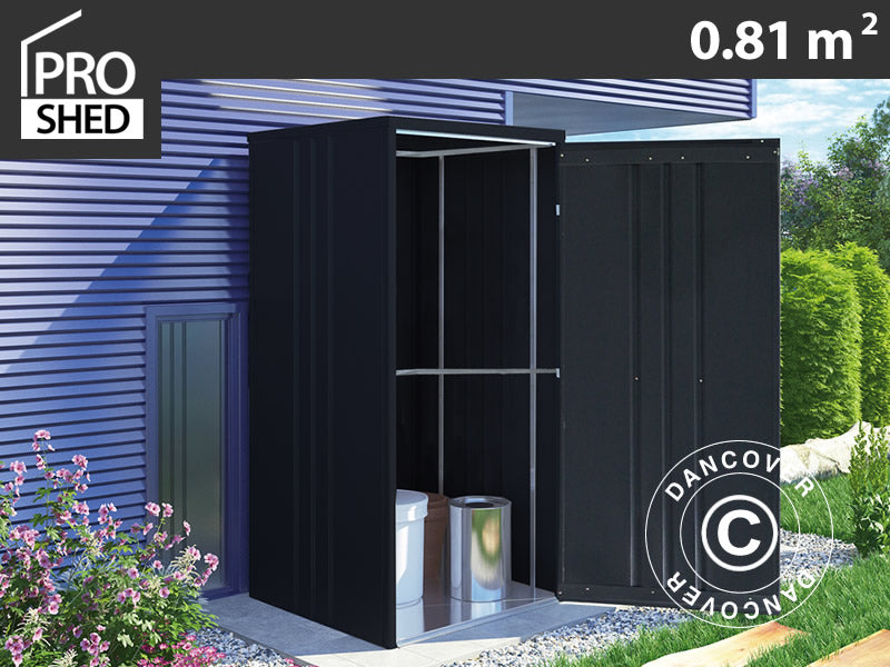 Szopa ogrodowa/Szafa metalowa 0,95x0,85x1,8m, ProShed®, Antracyt