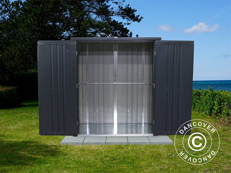 Szopa ogrodowa, szafa metalowa 1,6x0,85x1,8m, 1,36m&sup2;, Antracyt