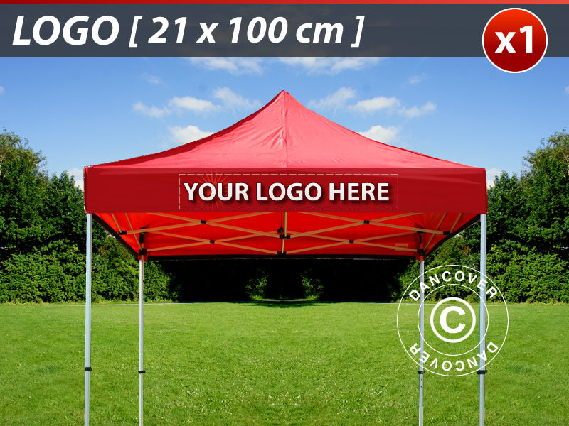 1 szt. FleXtents nadruk na falbanę 21x100cm, wycentrowany