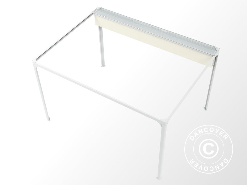 Pawilon Pergola San Fernando, 4x3m, Biały/Beżowy