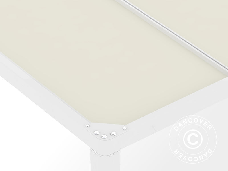 Pawilon Pergola San Fernando, 3x3m, Biały/Beżowy