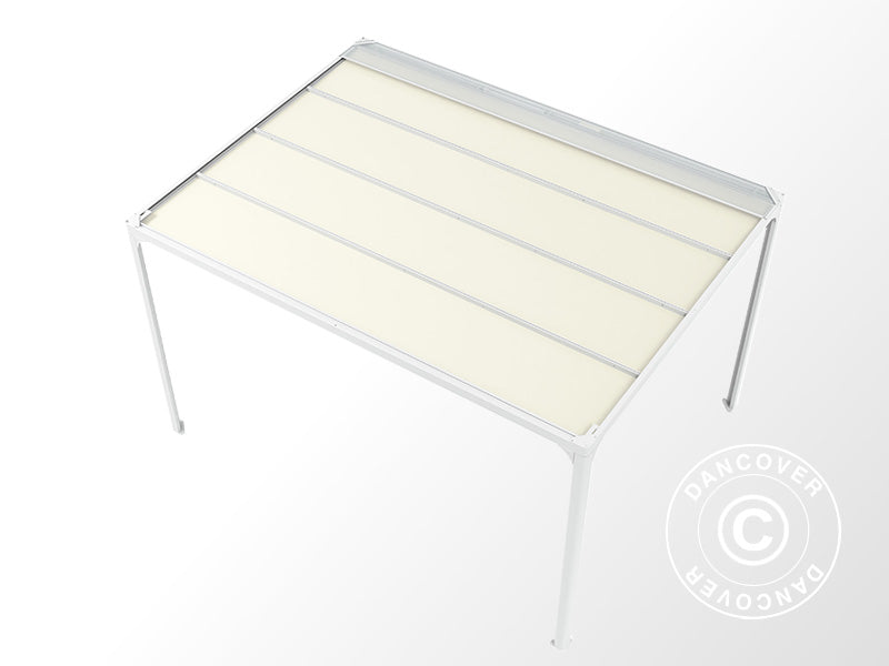 Pawilon Pergola San Fernando, 4x4m, Biały/Beżowy