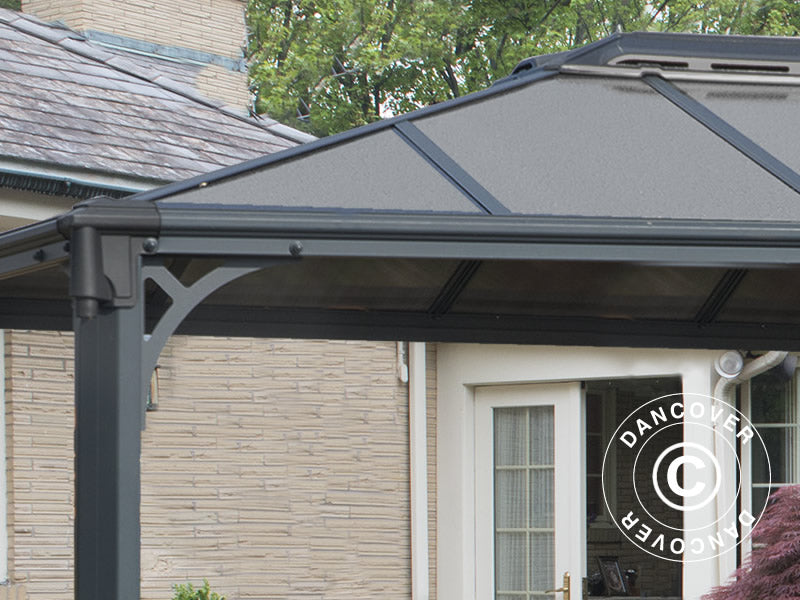 Pawilon ogrodowy Martinique 2,96x3,6m, Antracyt