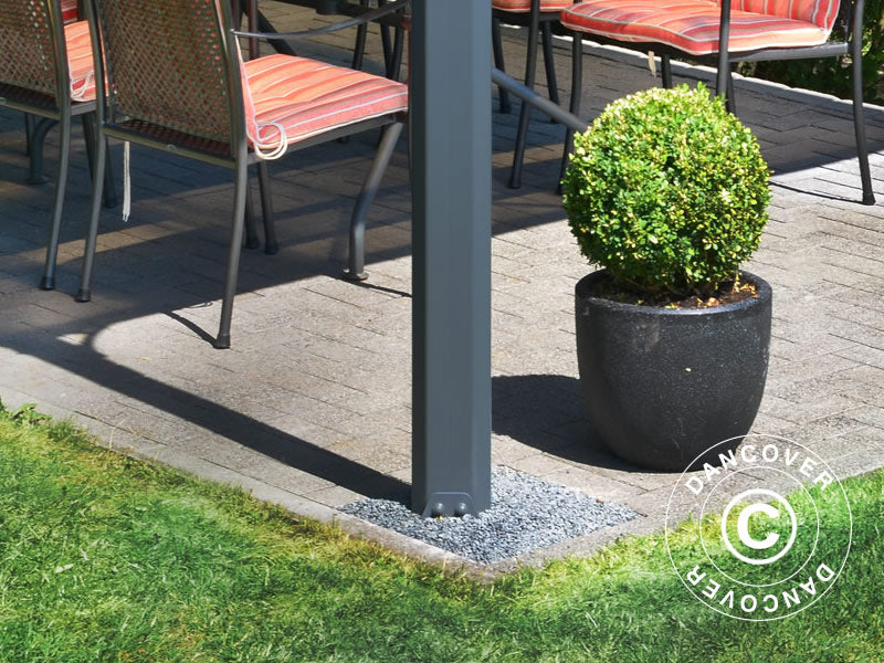 Pawilon ogrodowy Martinique 3,59x4,93m, Antracyt