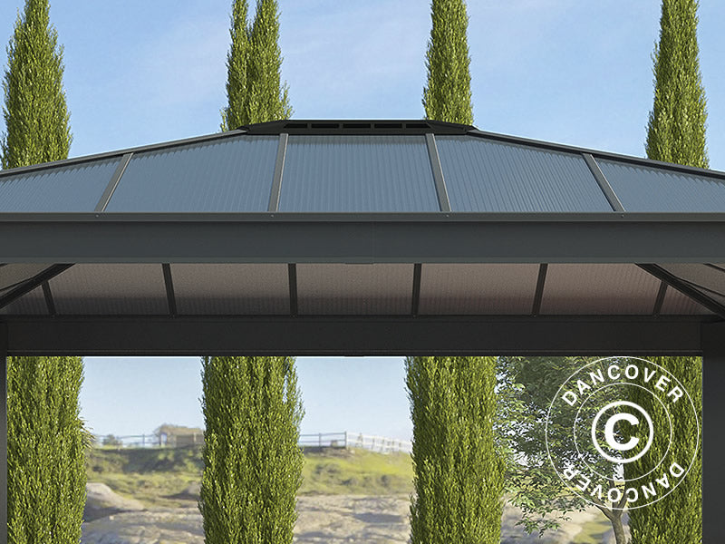 Pawilon ogrodowy Dallas 3,64x4,26m, Antracyt&nbsp;