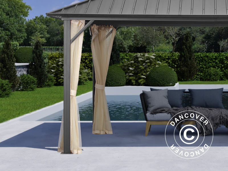 Gazebo San Francisco 3,65x4,85m Black+Ecru