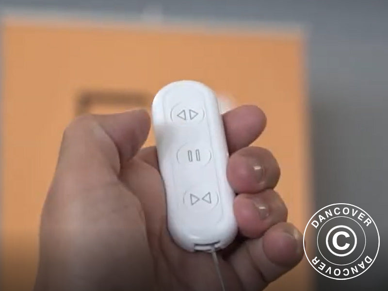 Bioklimatyczna pawilon pergola Génova ze podświetleniem LED, 4x3m, Antracyt/Biały