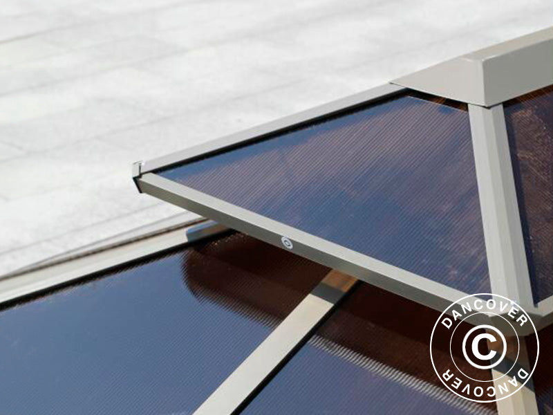 Pawilon z poliwęglanu Santa Ana, 4x4m, Mosiądz