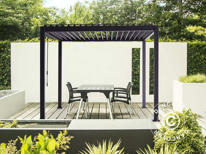 Bioklimatyczna pawilon Pergola San Marino 3x4m, Antracyt
