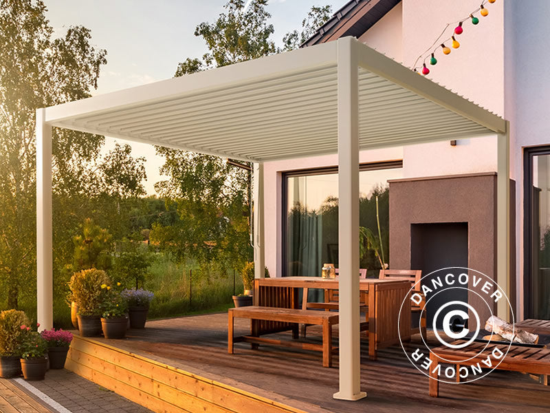 Bioklimatyczna pawilon Pergola San Marino 3x4m, Biały