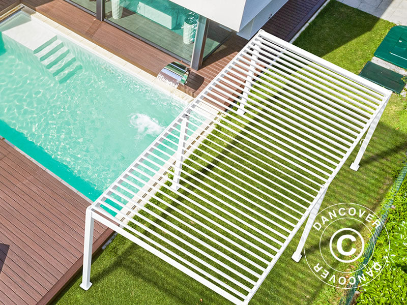 Bioklimatyczna pawilon Pergola San Marino 3x6m, Biały