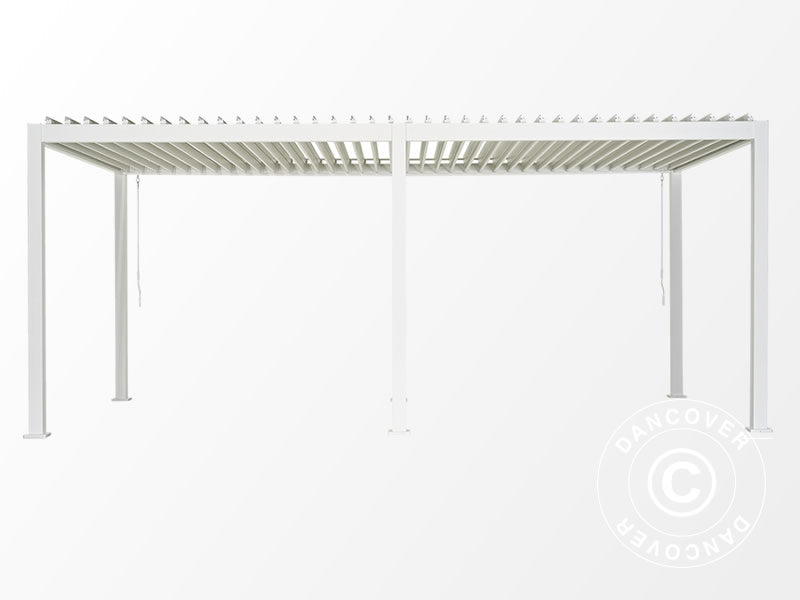 Bioklimatyczna pawilon Pergola San Marino 3x6m, Biały