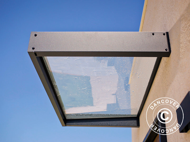 Zadaszenie drzwiowe Sophia 1600, Palram/Canopia, 0,95x1,6x0,17m, Ciemnoszary/Przezroczysty